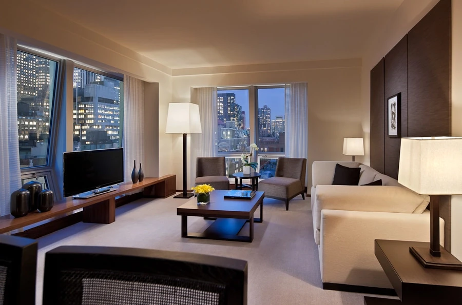 Skyco provided custom drapery for the Setai Hotel.