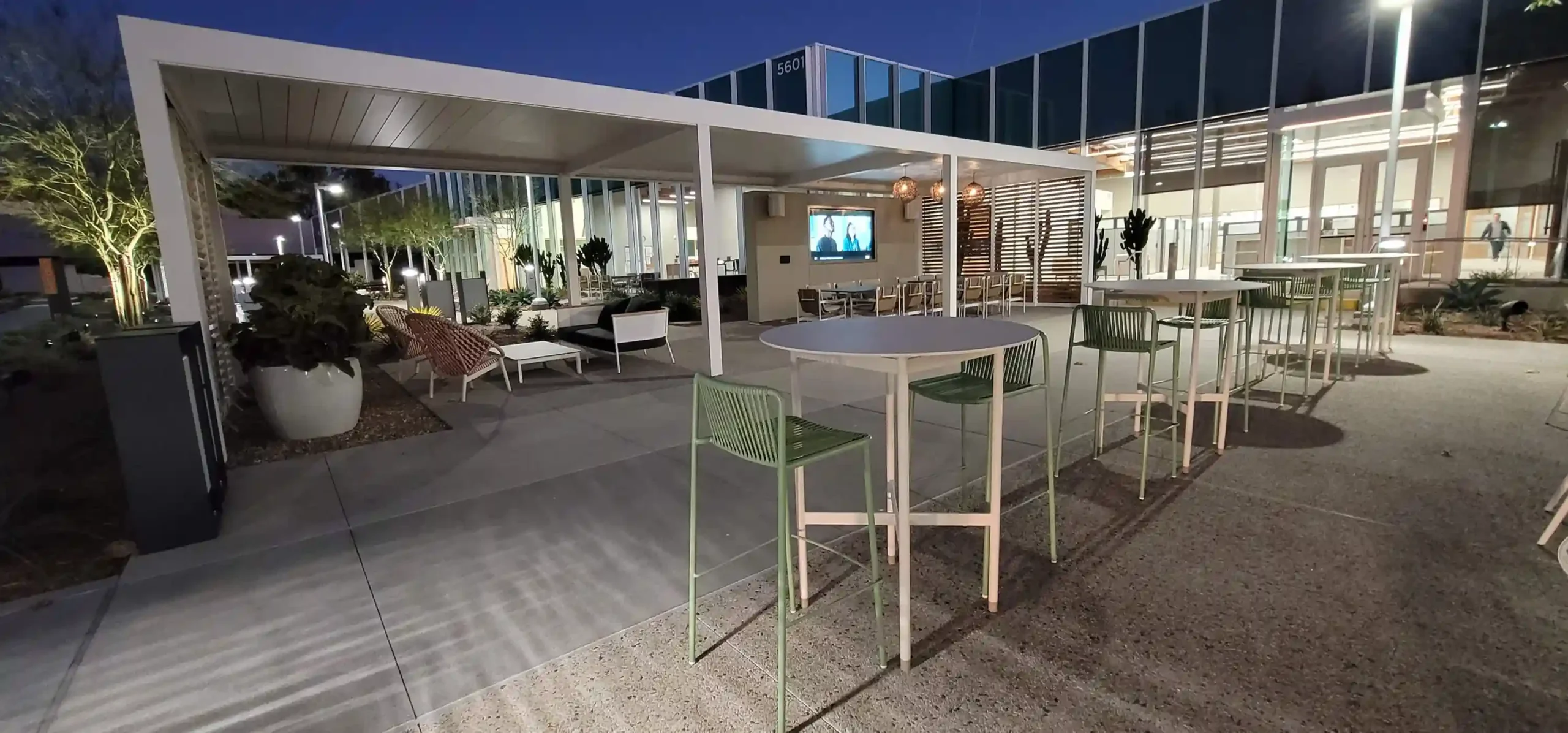 Skyco Moda Sorrento: A Skyco Shading Systems Case Study 2 Moda Sorrento cabanas enhanced by Skyco Shading Systems.