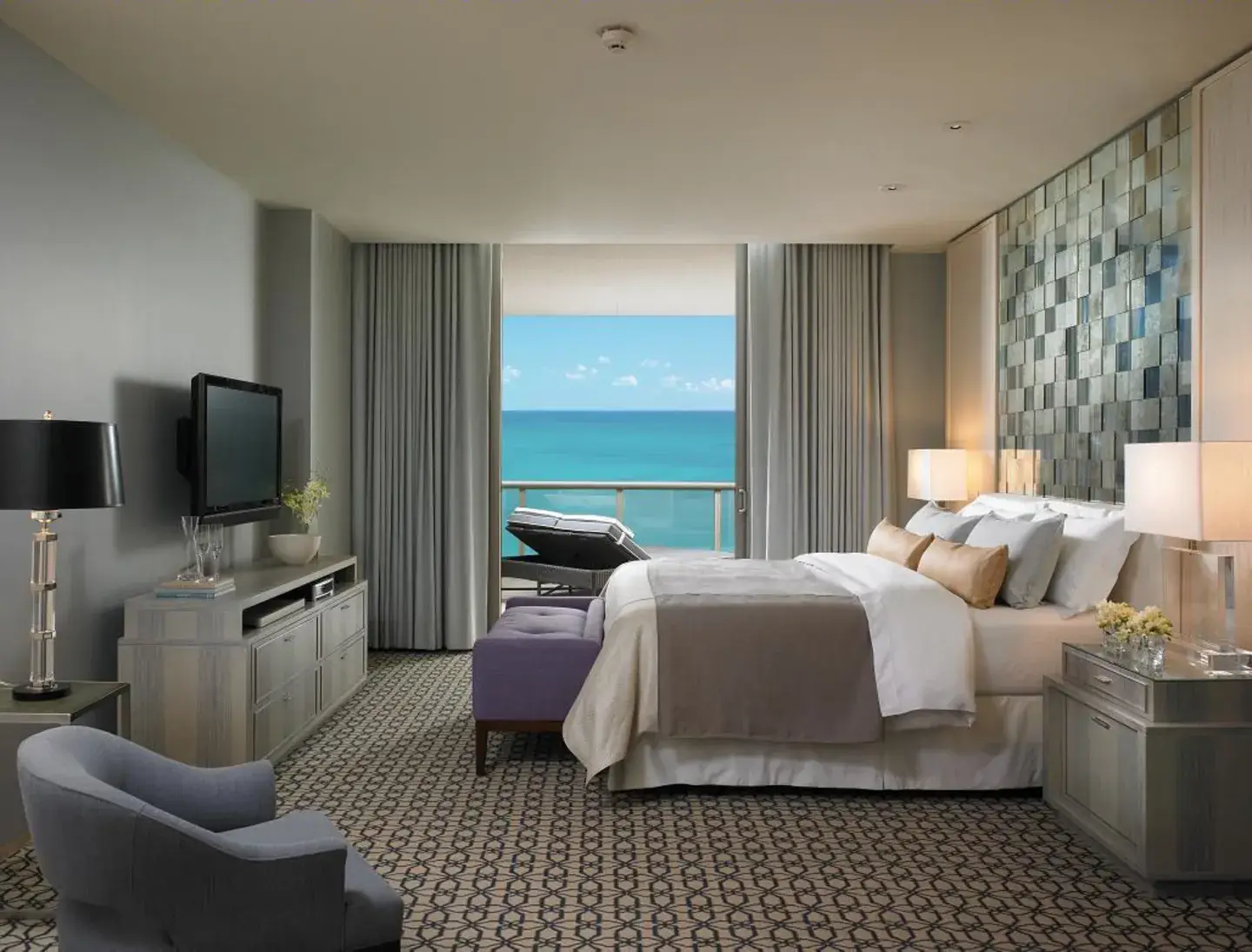 Skyco added custom drapery to every suite at the St. Regis Resort.